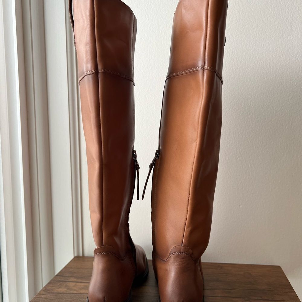 Sam Edelman Over-the-Knee Riding Boots in Cognac Brown - Picture 4 of 6